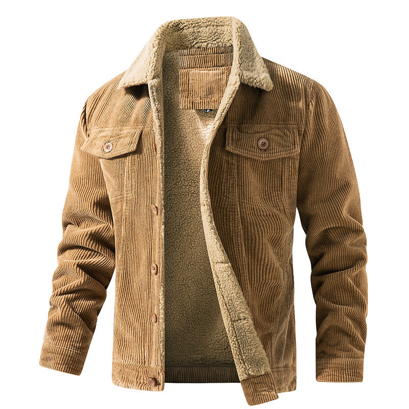 Elegante Cord Herrenjacke