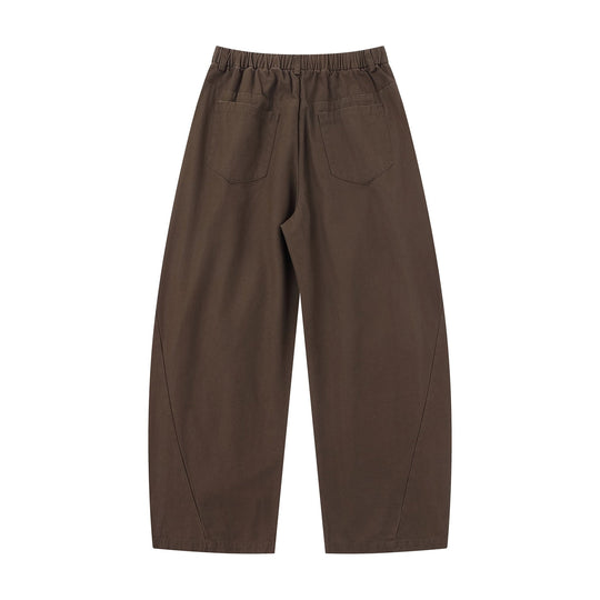 Damen Weite Culotte-Hose mit dekorativen Falten und elastischem Bund Shop Nory