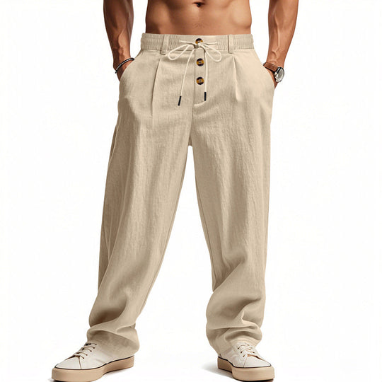 Herren Leinenhose mit Atmungsaktiv & Verstellbarer Kordelzug | ShopNory V2