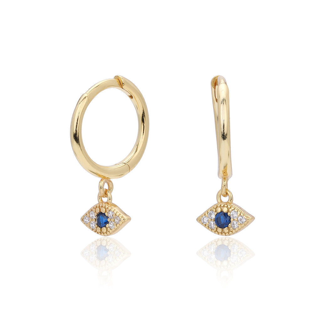 Damen Ohrhänger mit schützendem Augenmotiv aus hochwertigem 925 Sterling Silber Shop Nory