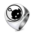 Herren Siegelring mit stilvollem grafischen Design Shop Nory