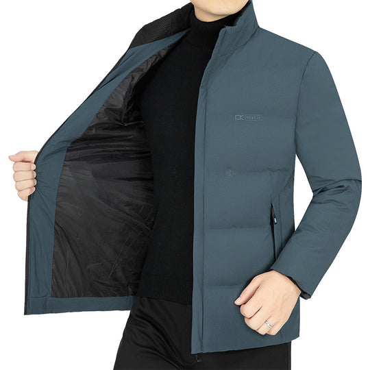 Herren Leicht wattierte Stehkragen-Funktionsjacke mit schlanker Silhouette Shop Nory