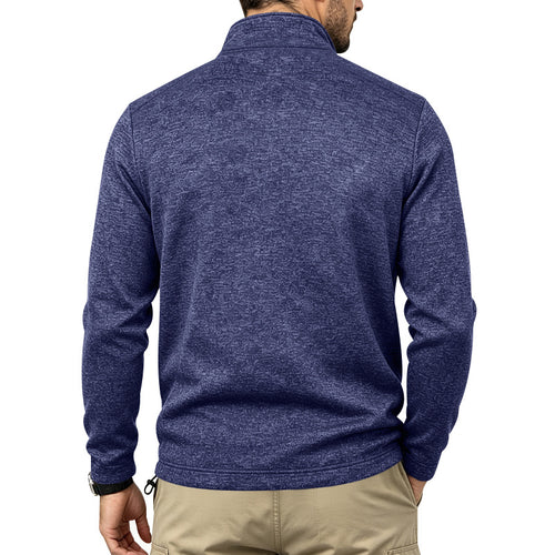 Herren Thermo-Halbzip-Pullover mit Brust-Reißverschlusstasche und Stehkragen Shop Nory