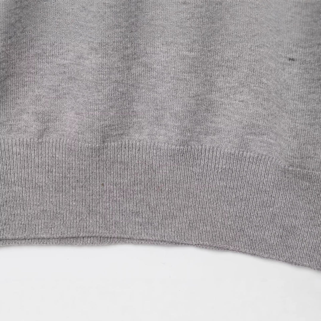 Damen Oversize Pullover mit weitem Rundhalsausschnitt und Rippbündchen Shop Nory