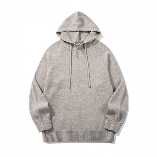 Unisex Oversize Strickkapuzenpullover mit Raglanärmeln und Rippbündchen Shop Nory