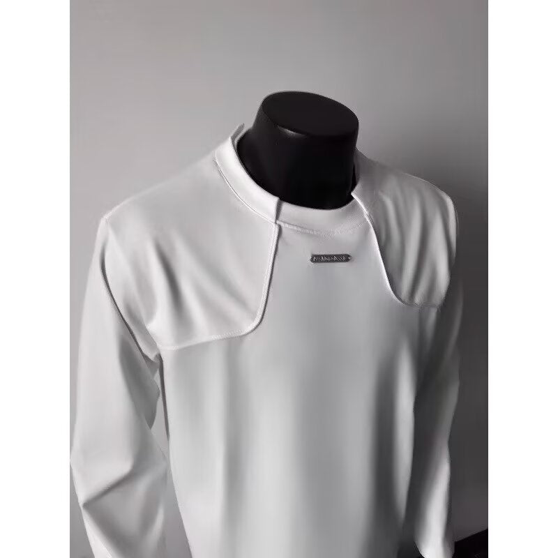 Herren Langärmeliges Urbanes Sweatshirt mit strukturierter Schulterpasse und Stehkragen Shop Nory