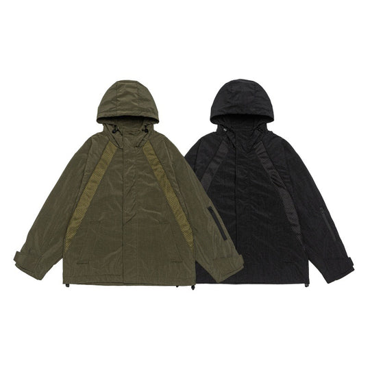 Unisex Oversize Utility-Parka mit Kapuze, Mesh‑Einsätzen und verdeckter Frontblende Shop Nory