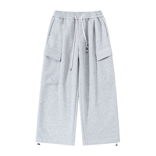 Unisex Cropped Cargo-Sweathose mit elastischem Bund, Kordelzug und verstellbarem Saum Shop Nory