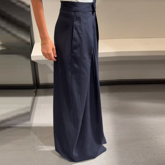 Damen elegante weite Stoffhose