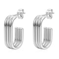 Damen Modernes geometrisches Hoops-Design Ohrstecker Shop Nory