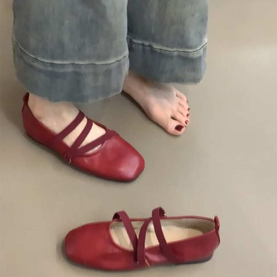Damen Ballerinas mit modernem Riemchendesign und komfortabler Sohle