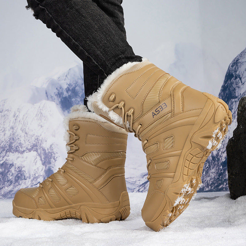 Herren Winterstiefel mit isolierender Innensohle und wasserdichtem Obermaterial