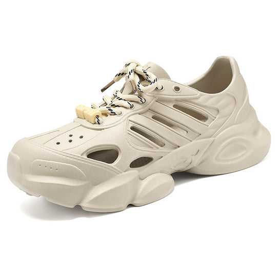 Herren nan futuristischer atmungsaktiver Cut-Out Plateau-Sneaker mit stoßdämpfender EVA-Sohle und Schnellverschluss Shop Nory
