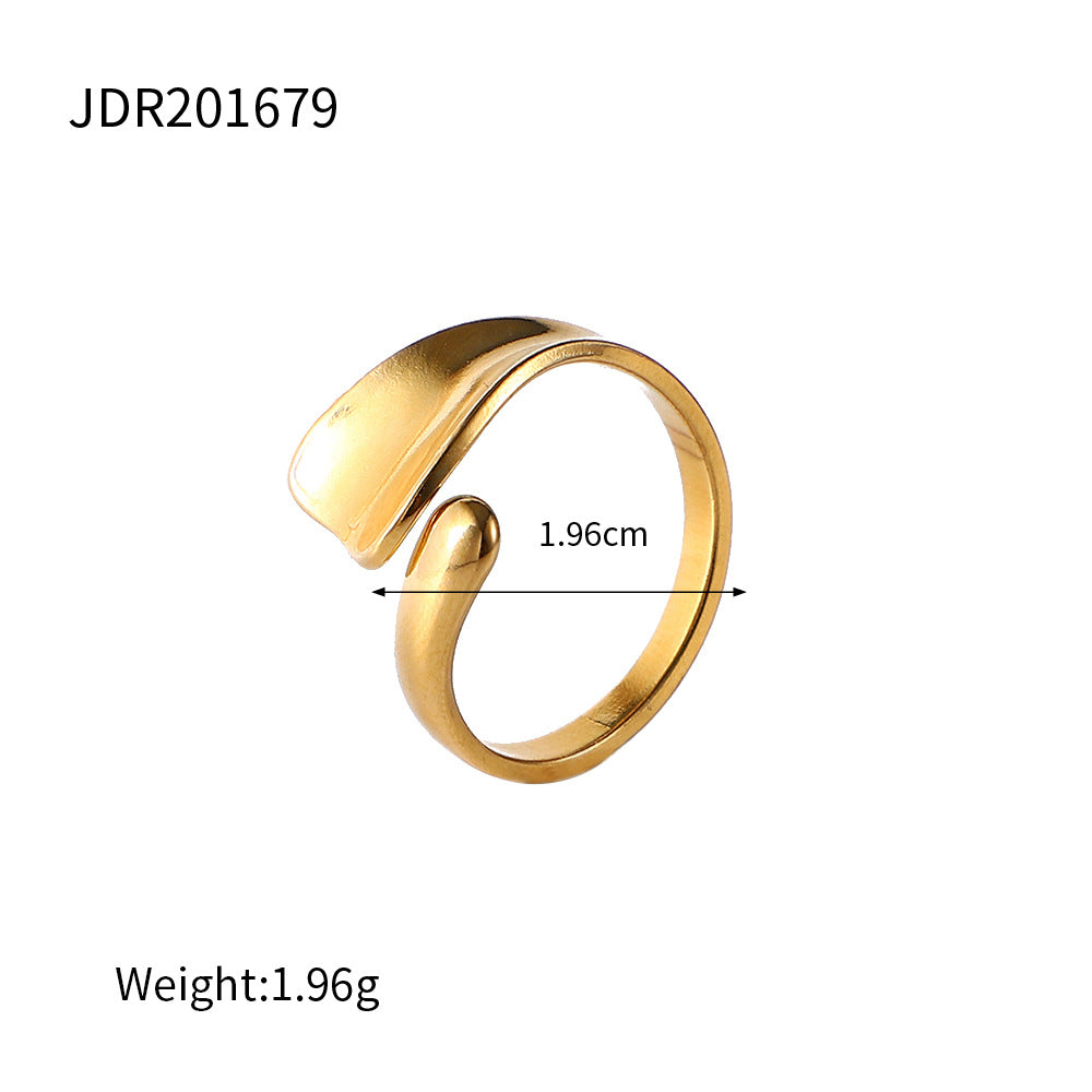 Damen Offener Ring mit modernem, floralem Design und hypoallergenen Eigenschaften Shop Nory
