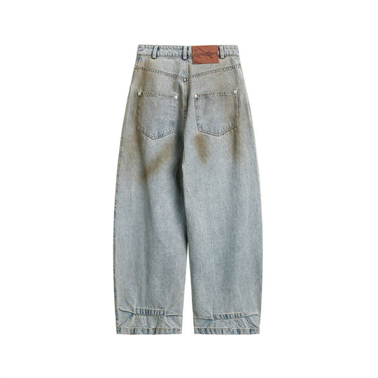 Damen High‑Waist Baggy‑Denim Culotte mit markanten Teilnähten und legerer Weite Shop Nory