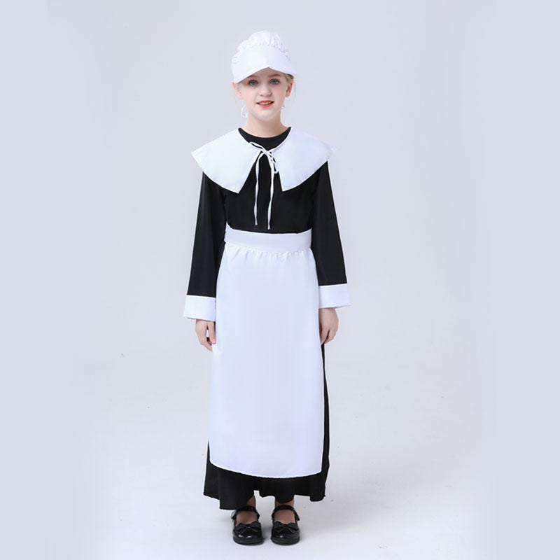 Mädchen nostalgisches Dienstmädchenkostüm Shop Nory