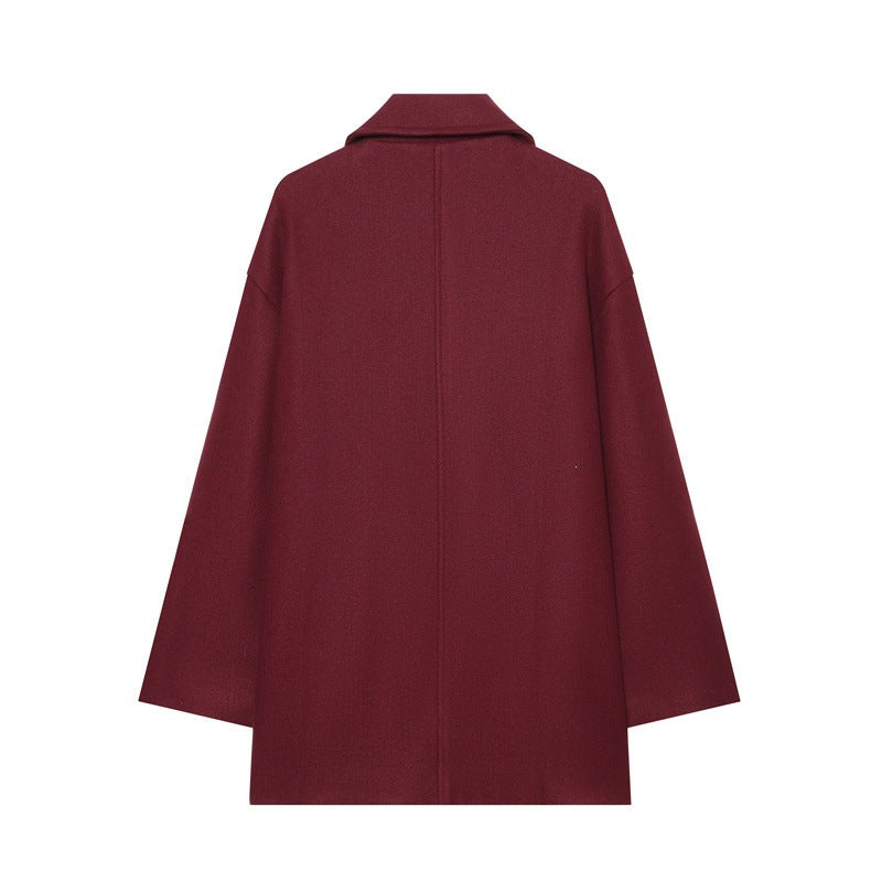 Damen Kurzmantel im Military‑Stil mit Doppelreiher und goldfarbenen Zierknöpfen Shop Nory
