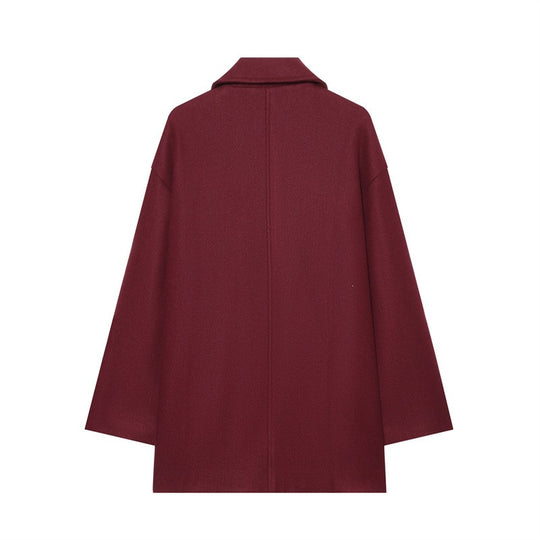 Damen Kurzmantel im Military‑Stil mit Doppelreiher und goldfarbenen Zierknöpfen Shop Nory