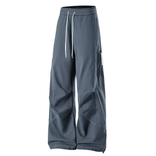 Herren Baggy Cargohose mit Elastikbund, Multifunktionstaschen und verstellbarem Saum Shop Nory