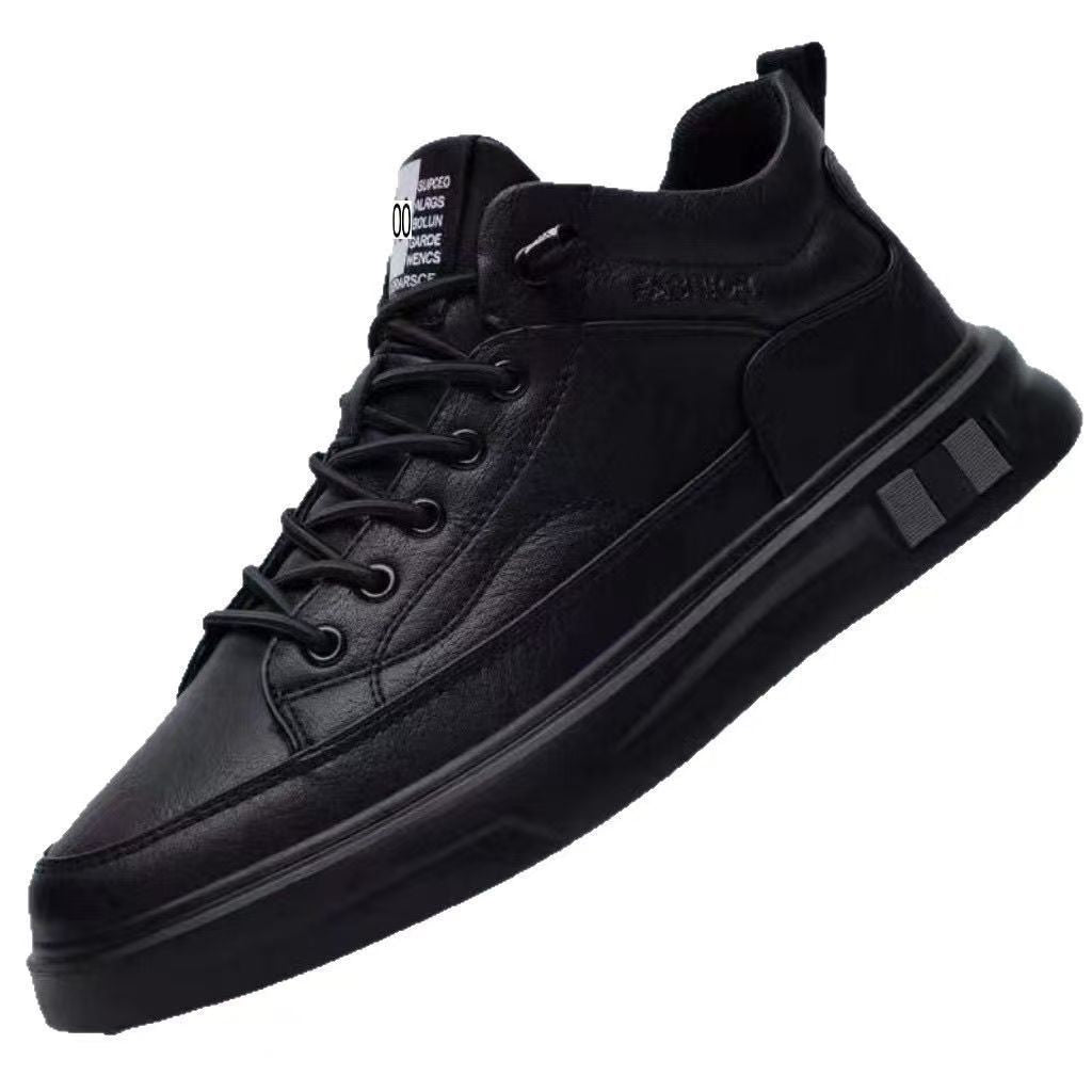 Herren modische Sneaker mit Hochwertiger Lederoberfläche