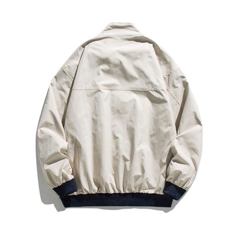 Herren Boxy-Bomberjacke im Utility-Stil mit hohem Stehkragen und aufgesetzten Klappen Shop Nory