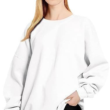 Damen nan Oversize-Sweater mit tiefem Schulterfall und gerippten Bündchen Shop Nory