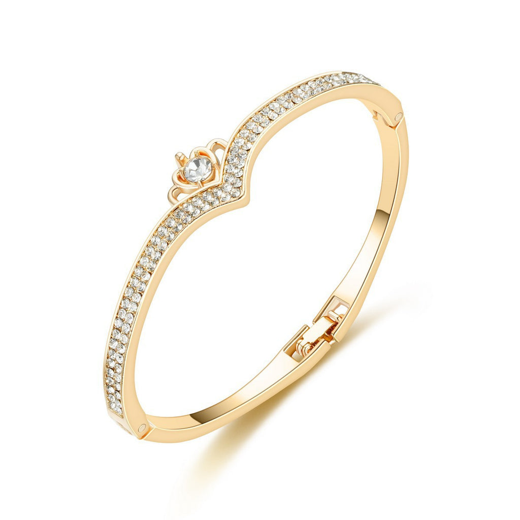 Damen Armreif mit funkelndem Zirkonia-Besatz und elegantem Design Shop Nory