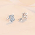 Damen Ohrringe mit quadratischem Zirkonia-Rahmen Shop Nory