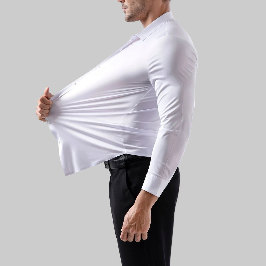 Elastisches Slim Fit Herrenhemd