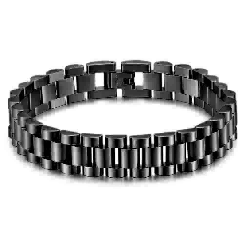 Herren Edelstahlarmband mit stilvollem Kettenmuster und sicherem Verschluss Shop Nory