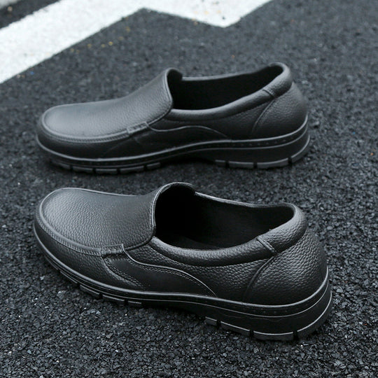 Herren Slipper Arbeits- und Freizeitschuh aus strukturiertem Kunstleder mit gepolsterter Innensohle Shop Nory