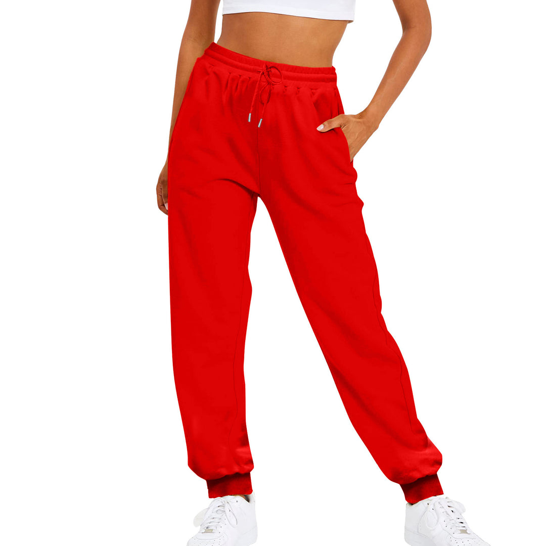 Damen nan komfortable Jogginghose mit Kordelzug Seitentaschen und geripptem Knöchelabschluss Shop Nory
