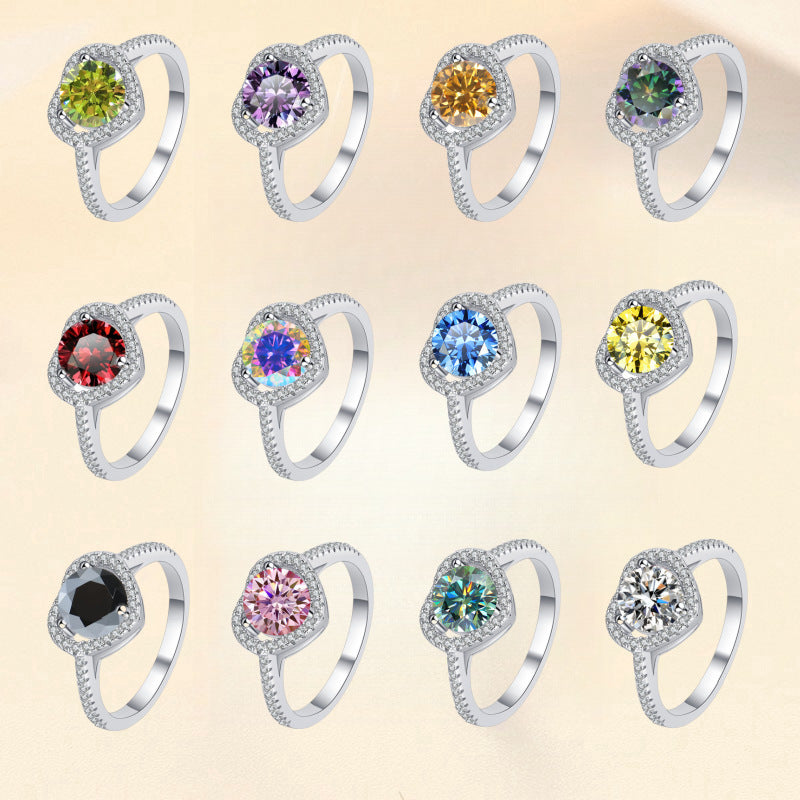 Damen zierlicher Verlobungsring mit funkelndem Herzdesign und glitzerndem Zirkonia Shop Nory