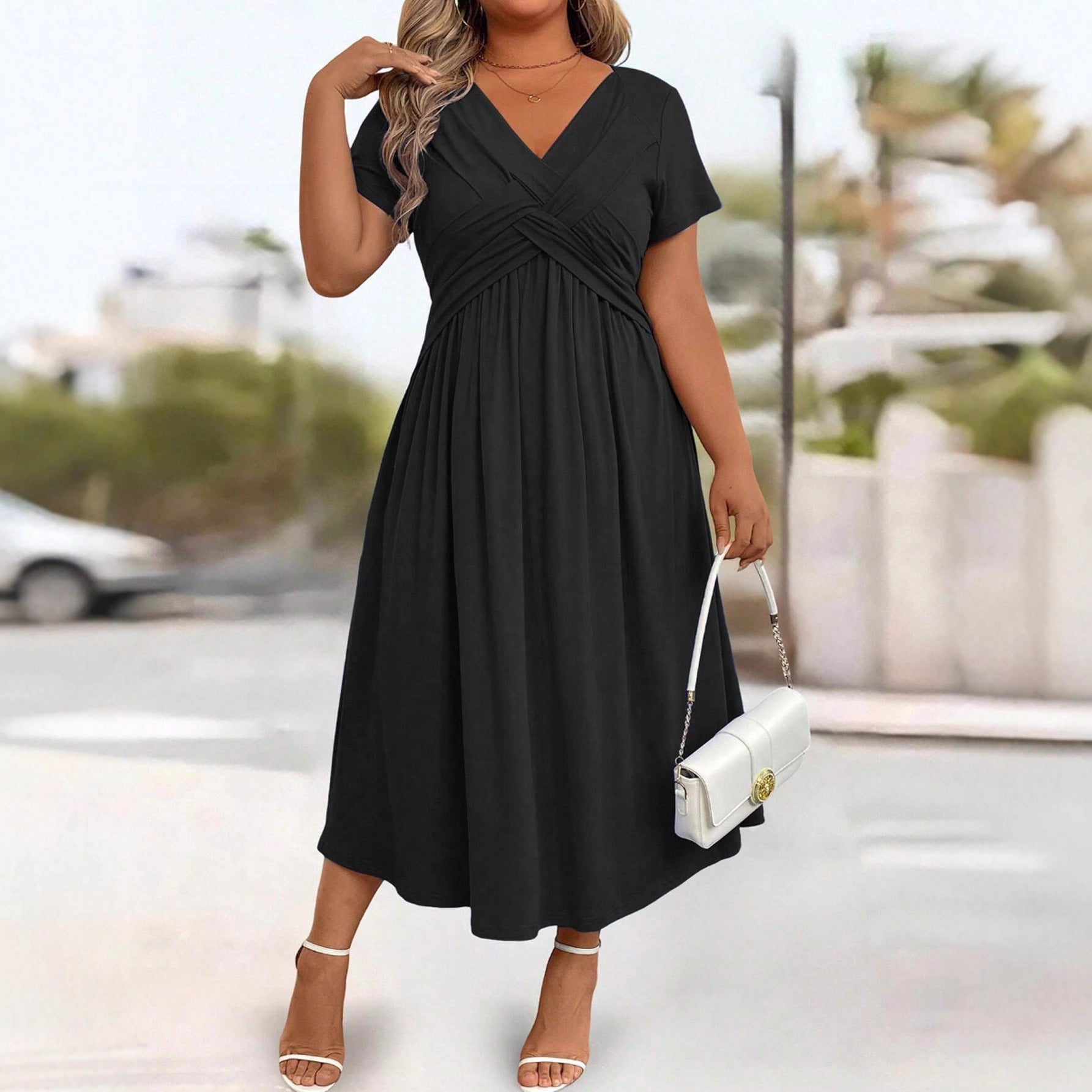 Damen lockeres Maxi-Kleid