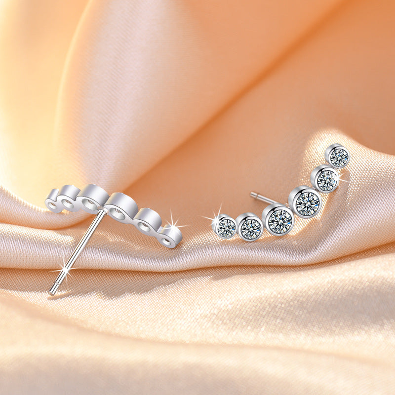 Damen Ohrstecker mit integriertem Zirkonia-Besatz und elegantem Design Shop Nory