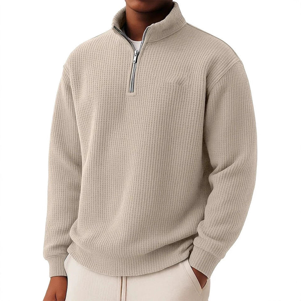 Herren Hochwertiger Pullover mit Reißverschluss Shop Nory