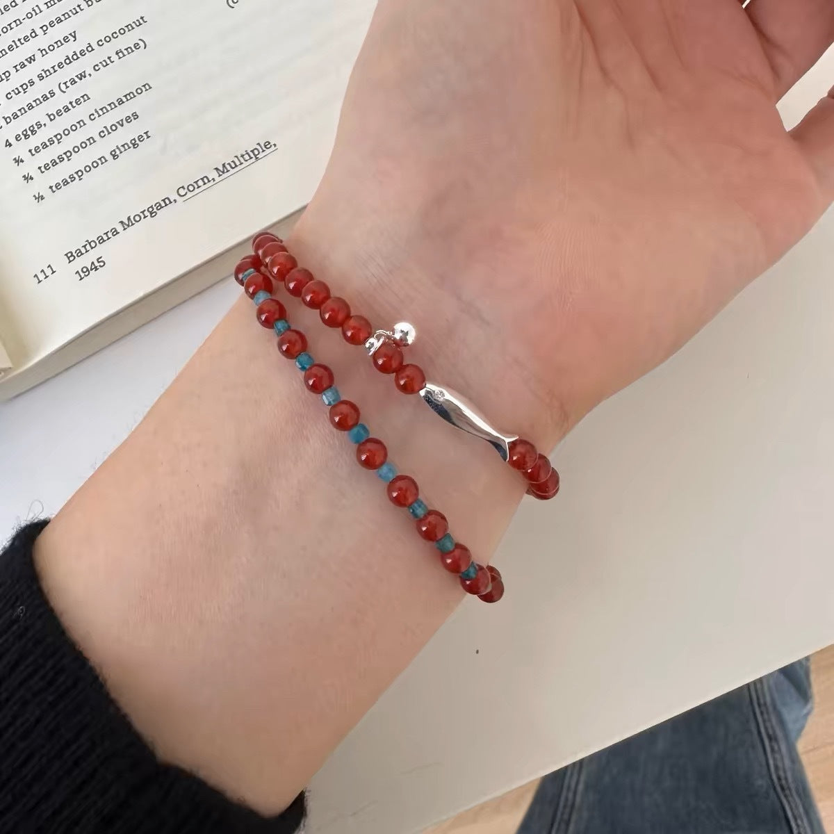 Damen Armband aus handgefertigten Halbedelsteinen Shop Nory