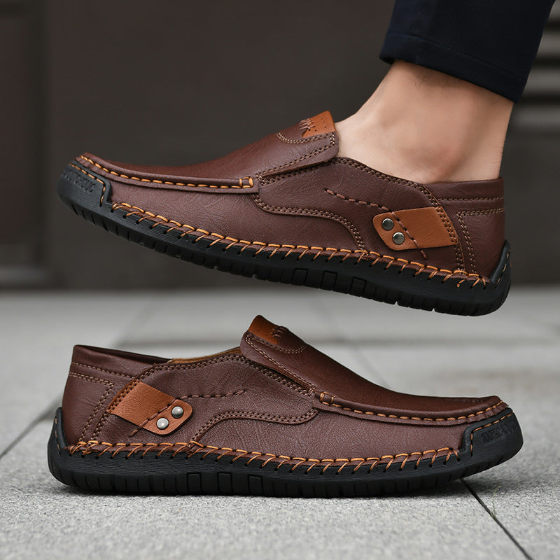 Herren bequeme Mokassins aus hochwertigem Leder Shopnory