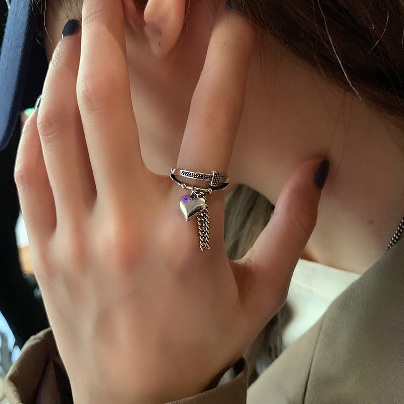 Damen Modischer Ring im modernen Wellen-Design Shop Nory