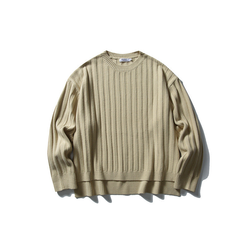 Unisex Grobstrick-Pullover mit breitem Rippmuster und weitem Schnitt Shop Nory