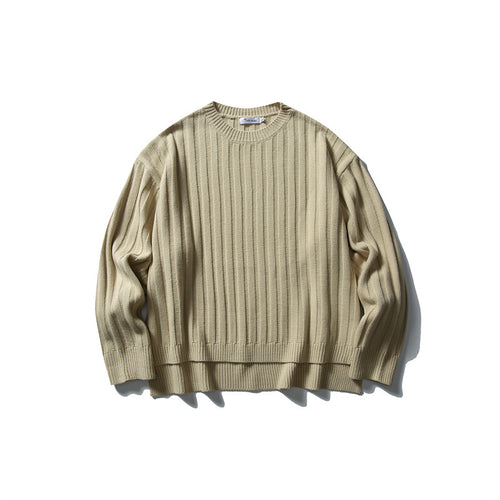 Unisex Grobstrick-Pullover mit breitem Rippmuster und weitem Schnitt Shop Nory