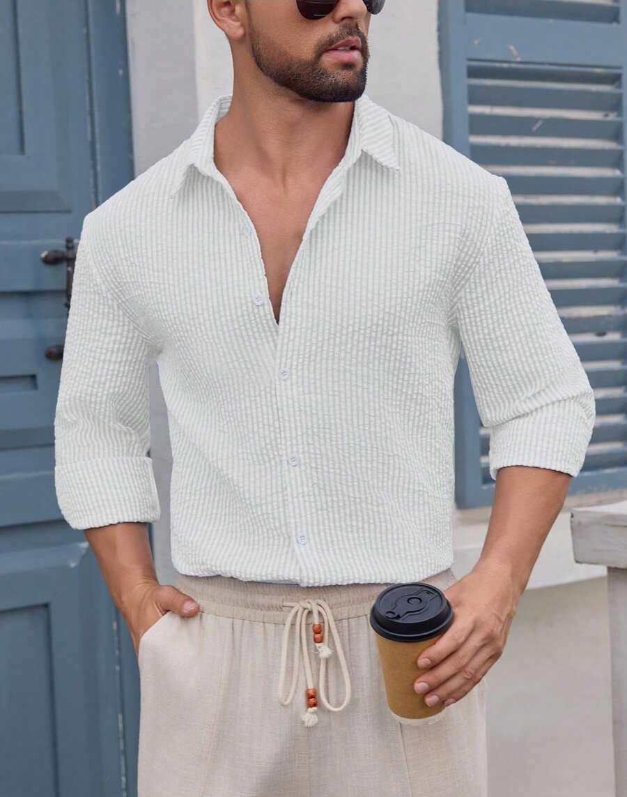 Herren Hemd mit schmalen Streifen
