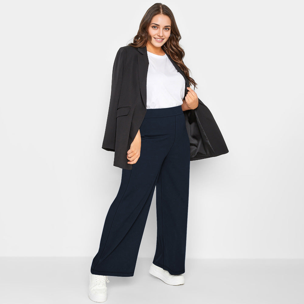 Damen Hochtaillierte Relax-Culottehose mit weitem Bein und seitlichen Eingrifftaschen Shopy Nory