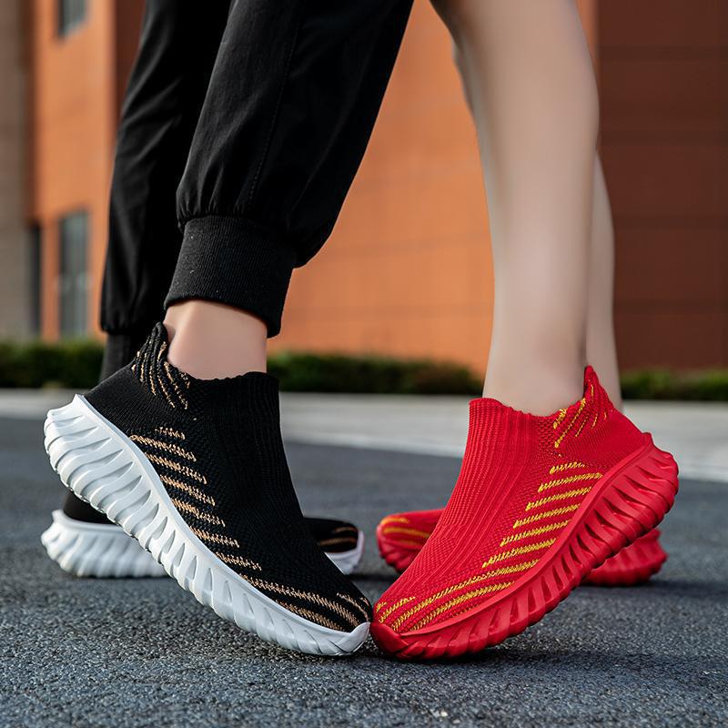 Damen Strick-Sneaker mit atmungsaktivem Obermaterial und rutschfester Sohle Shopnory
