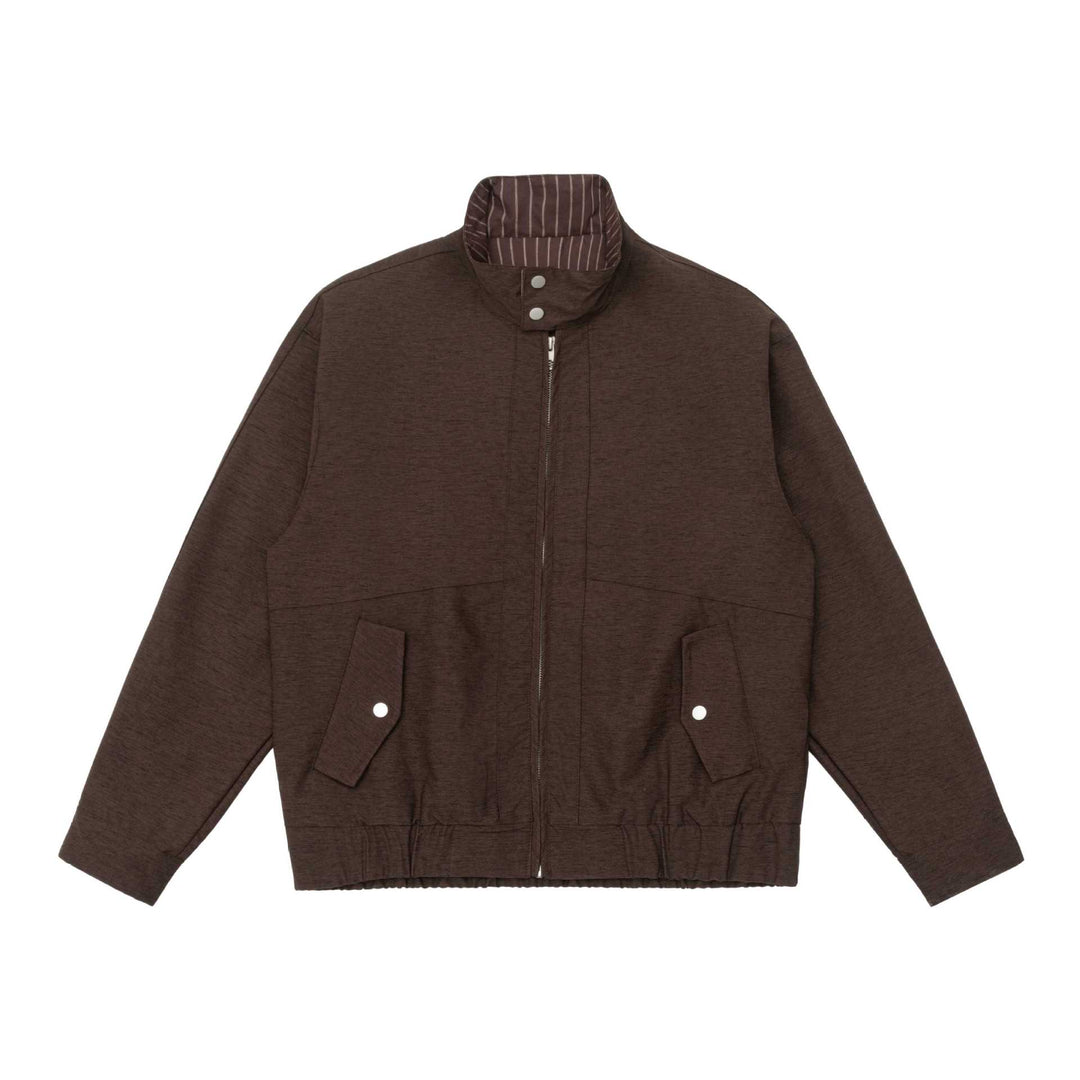 Herren Wattierte Bomberjacke mit Stehkragen, Pattentaschen und elastischem Saum Shop Nory