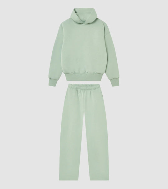 Unisex nan gemütliches Loungewear-Set mit hohem Rollkragen, relaxed-fit Sweatshirt und gerader Sweatpants Shop Nory