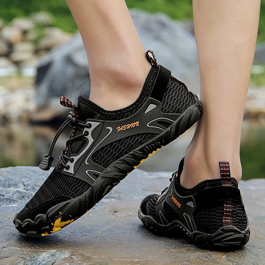 Unisex nan Aqua-Sneaker mit elastischem Einstieg, Schnellzug-Schnürung und rutschfester Flexsohle