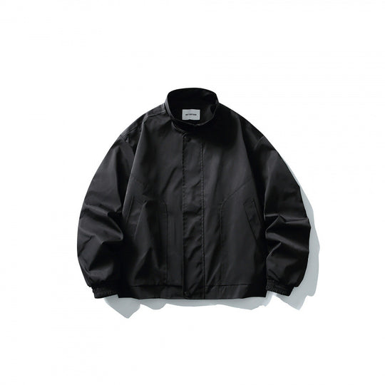 Herren Kurze Winddichte Field‑Bomberjacke mit Stehkragen, verdeckter Verschluss und elastischen Bündchen Shop Nory