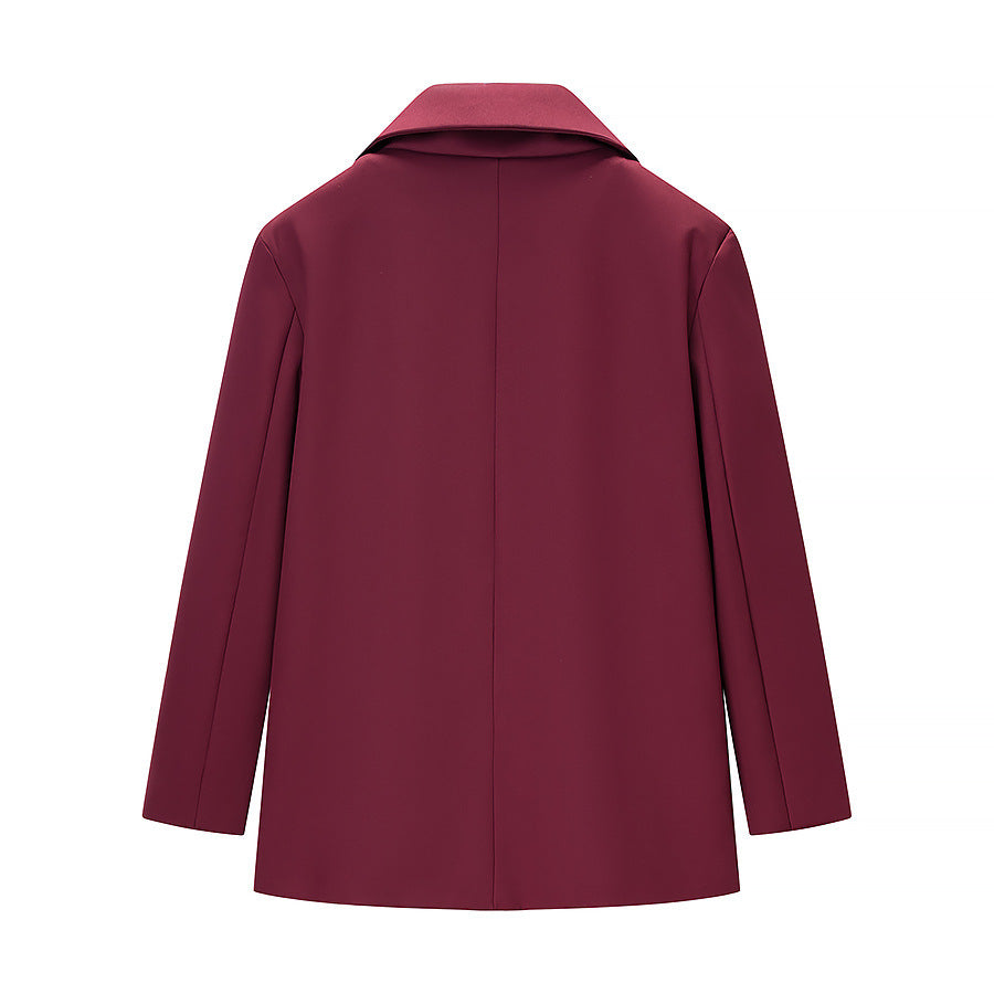 Damen Taillierter Ein-Knopf-Blazer mit softem Revers, gefütterter Innenseite und Pattentaschen Shop Nory