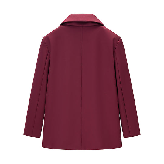 Damen Taillierter Ein-Knopf-Blazer mit softem Revers, gefütterter Innenseite und Pattentaschen Shop Nory